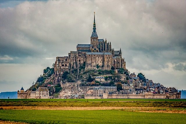 Village en bord de mer en Normandie