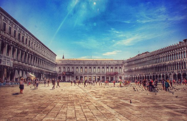 soleil à venise