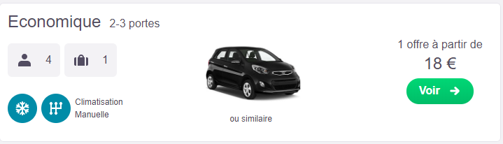 location voiture martinique