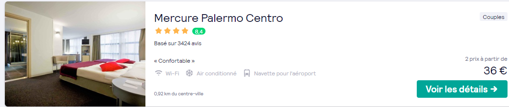 hotel a palerme pas cher