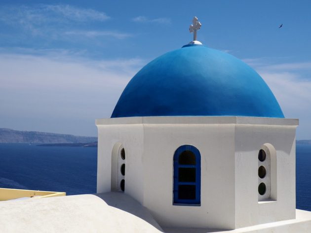 climat santorin avril