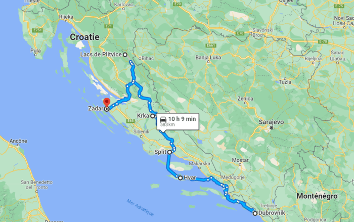 itineraire croatie 10 jours