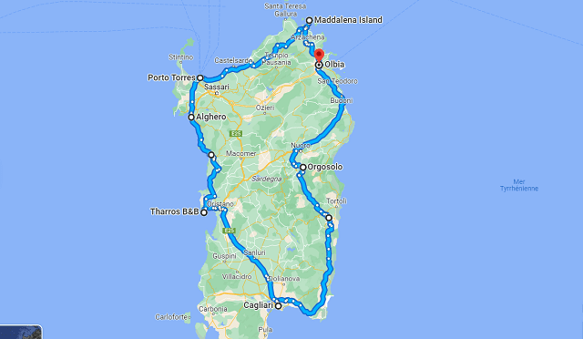 road trip Sardaigne 10 jours
