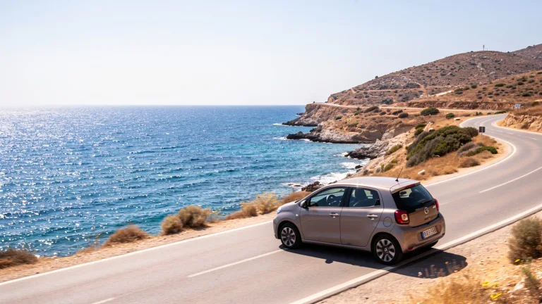 Route côtière à Chypre en voiture