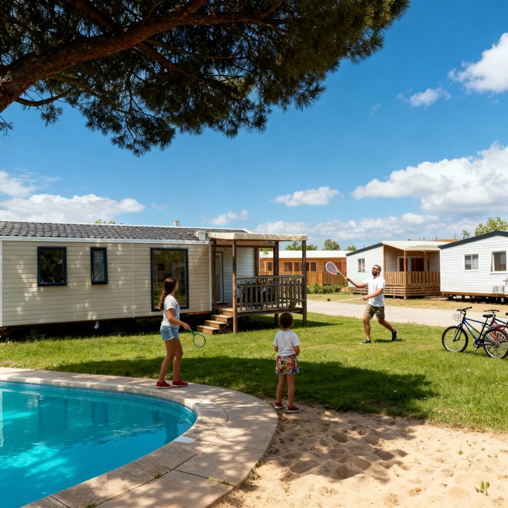 Mobil-home en camping 